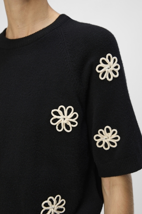 Object zwarte dames trui | Close up