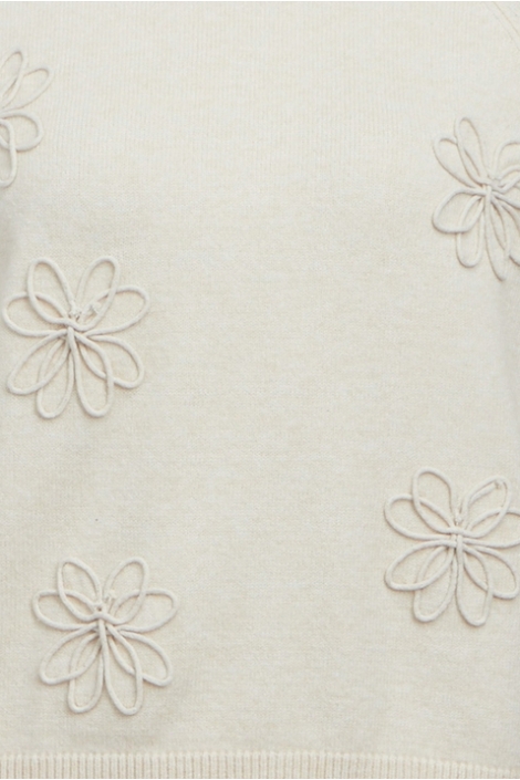 Object beige dames trui | Kleurstaal