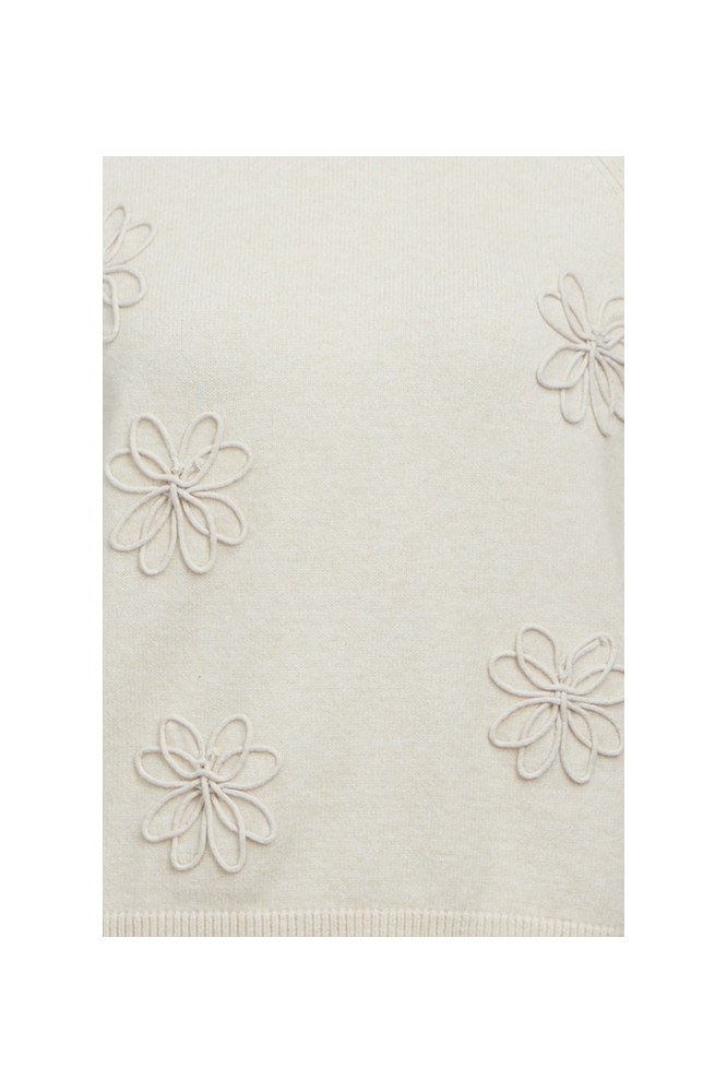 Object beige dames trui | Kleurstaal