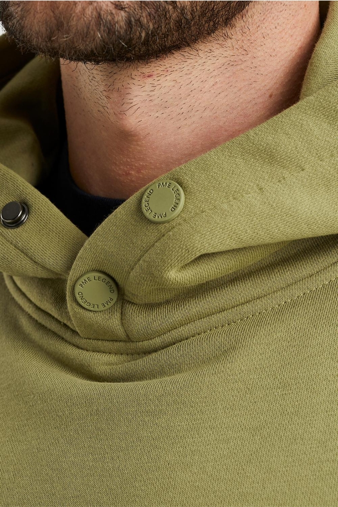 PME legend groene heren sweater | Close up
