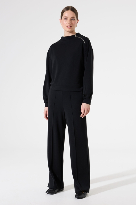 Garcia zwarte dames sweater | Model