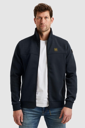 PME legend zip jacket spacer look sweat Blauw