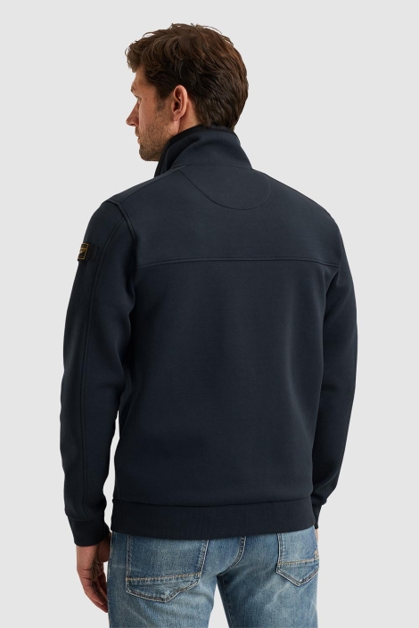 PME legend blauwe heren vest | Model achteraanzicht