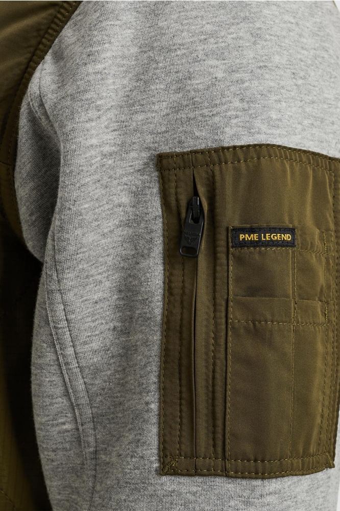 PME legend groene heren jas | Close up