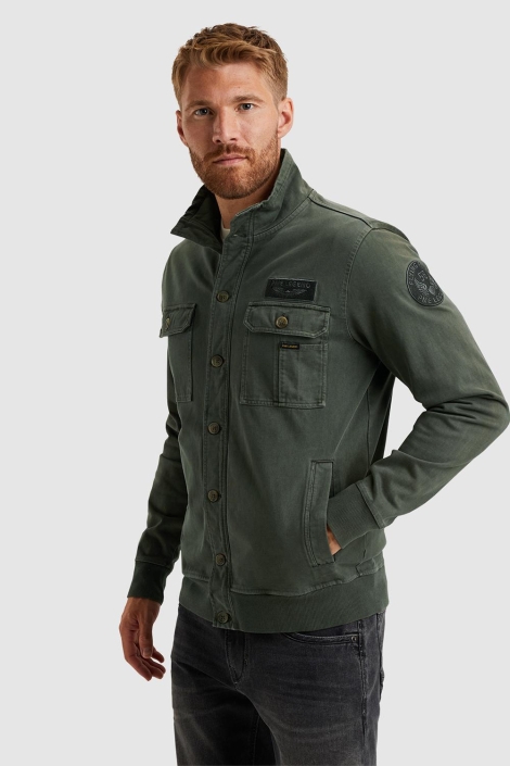 PME legend groene heren vest | Model zijaanzicht