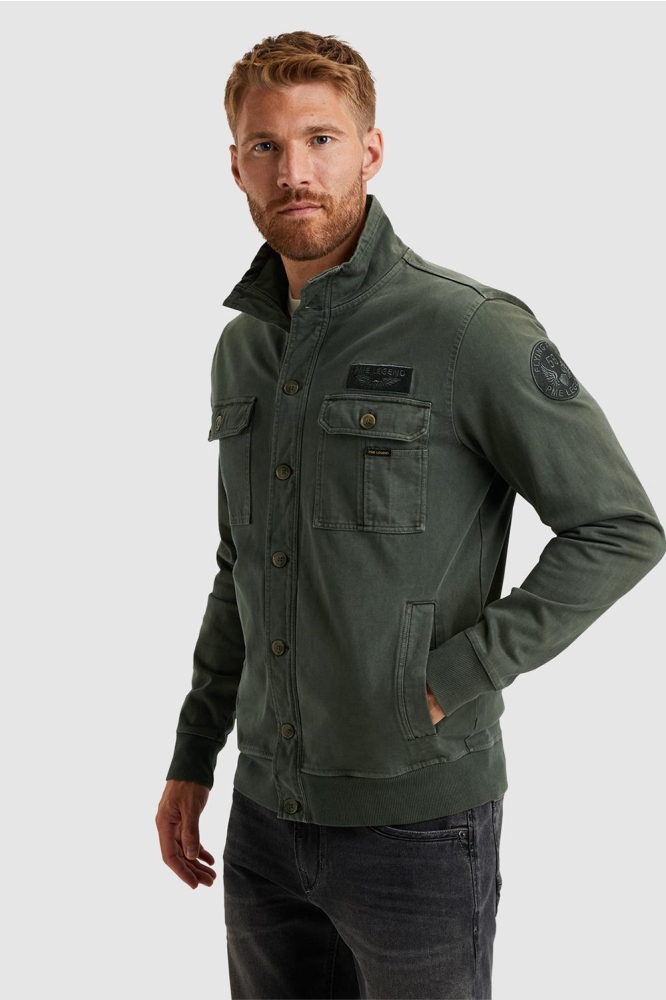 PME legend groene heren vest | Model zijaanzicht
