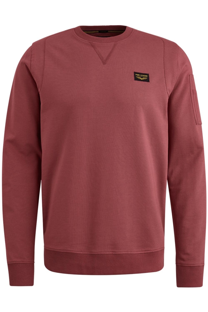 PME legend roze heren sweater | Vooraanzicht