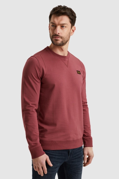 PME legend roze heren sweater | Model zijaanzicht
