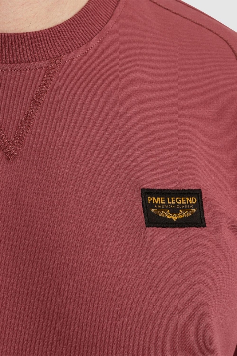 PME legend roze heren sweater | Close up