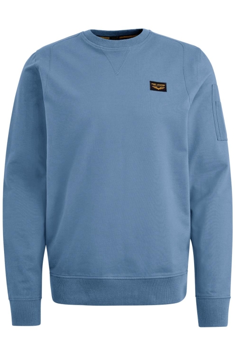 PME legend blauwe heren sweater | Vooraanzicht