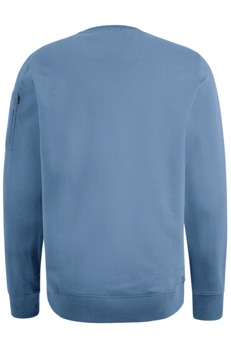 PME legend blauwe heren sweater | Achteraanzicht