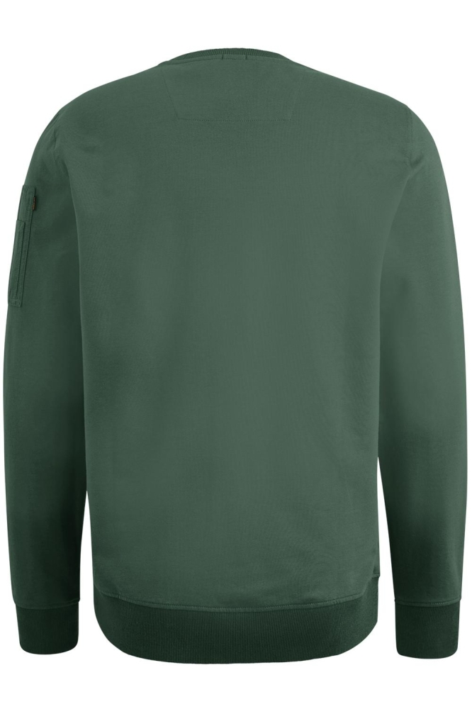 PME legend groene heren sweater | Achteraanzicht