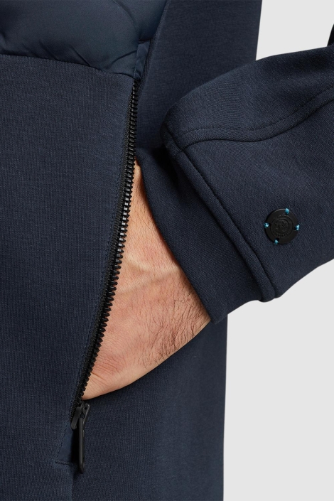 Cast Iron blauwe heren jas | Close up