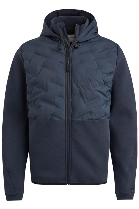 Cast Iron blauwe heren jas | Vooraanzicht