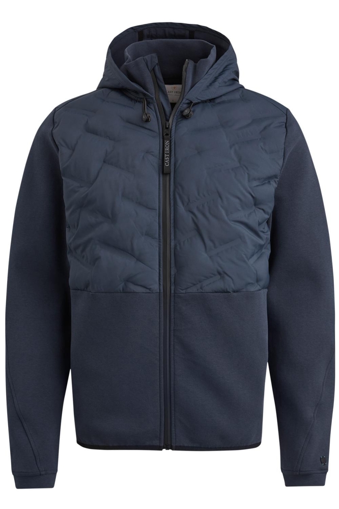 Cast Iron blauwe heren jas | Vooraanzicht