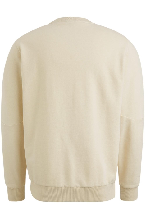 PME legend beige heren sweater | Achteraanzicht