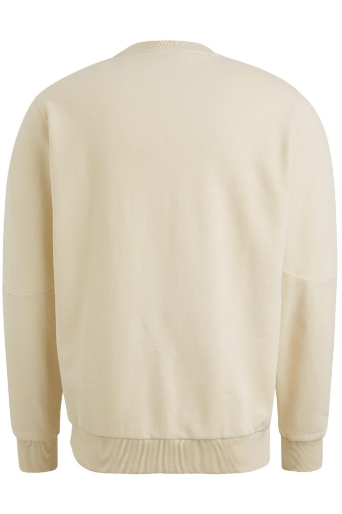 PME legend beige heren sweater | Achteraanzicht