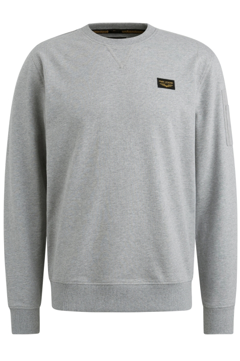PME legend grijze heren sweater | Vooraanzicht