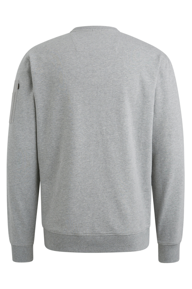 PME legend grijze heren sweater | Achteraanzicht