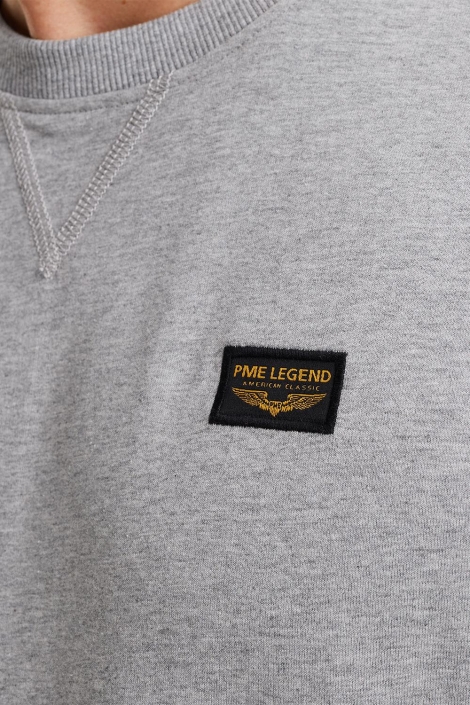 PME legend grijze heren sweater | Kleurstaal