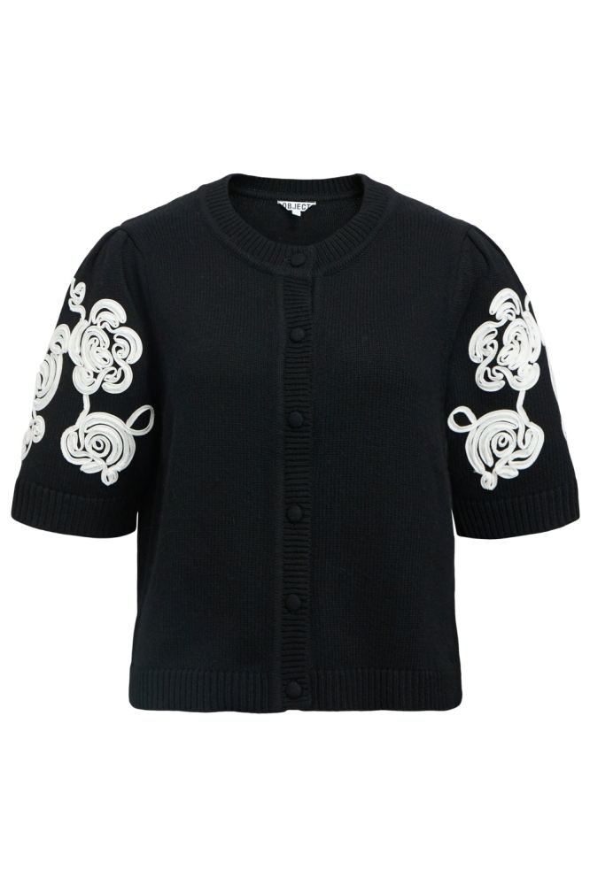 Object zwarte dames vest | Vooraanzicht