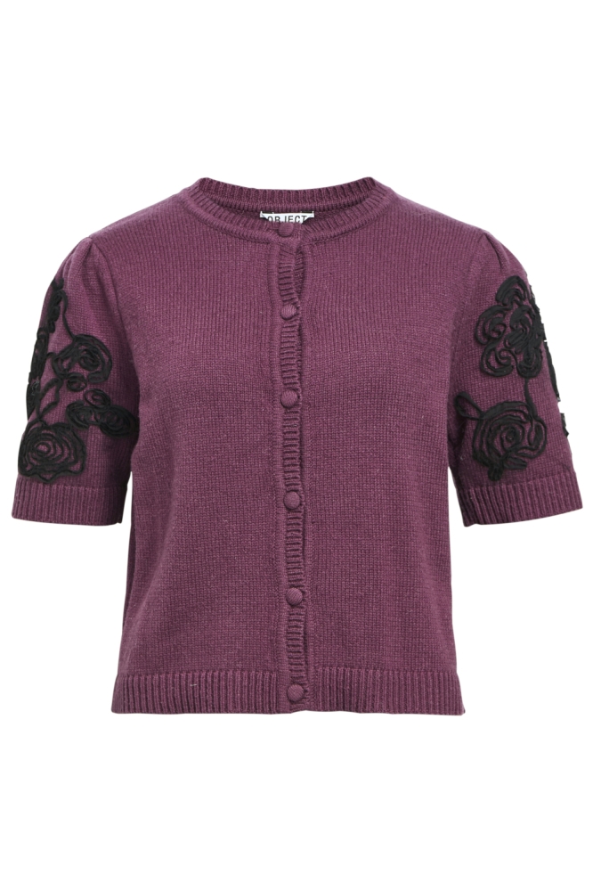 Object bordeaux dames vest | Vooraanzicht