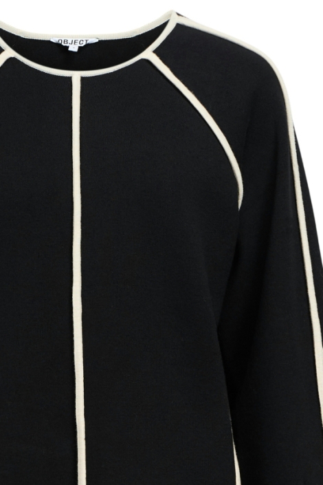 Object zwarte dames trui | Close up