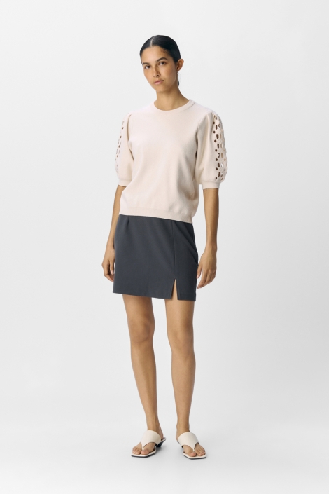 Object beige dames trui | Model