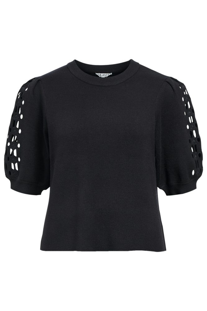 Object zwarte dames trui | Vooraanzicht