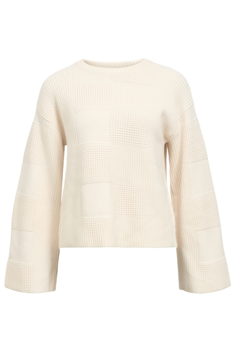 Object beige dames trui | Vooraanzicht