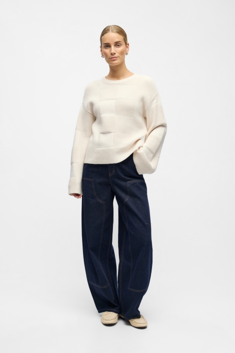 Object beige dames trui | Model