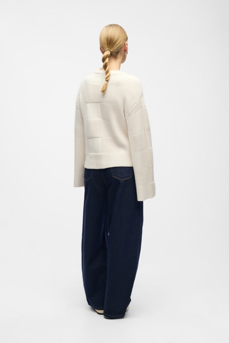 Object beige dames trui | Model