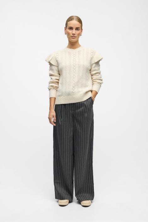 Object ecru dames trui | Model