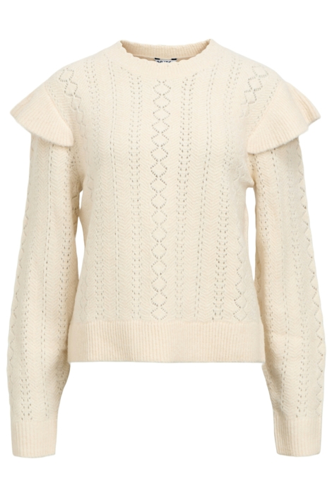 Object ecru dames trui | Vooraanzicht