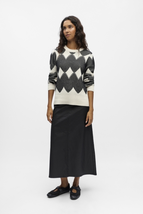 Object beige dames trui | Model