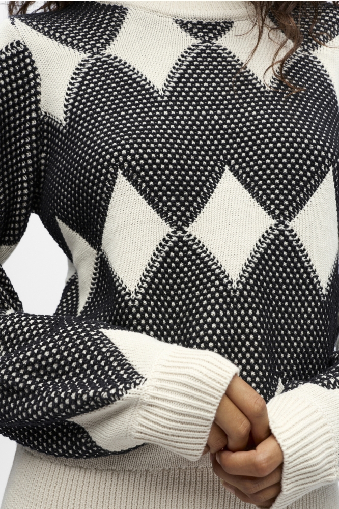 Object beige dames trui | Close up