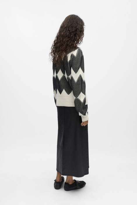 Object beige dames trui | Model