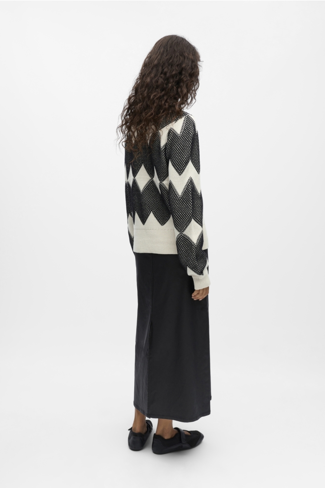 Object beige dames trui | Model