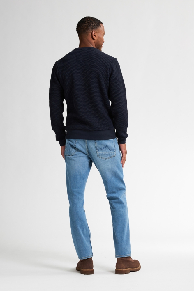 Petrol Industries blauwe heren trui | Model