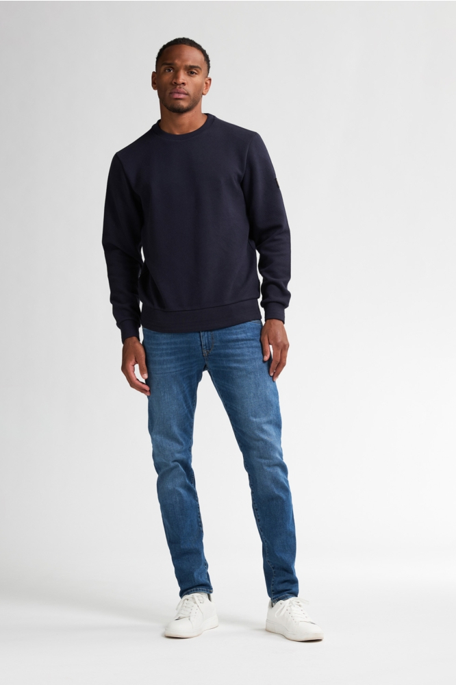 Petrol Industries blauwe heren trui | Model