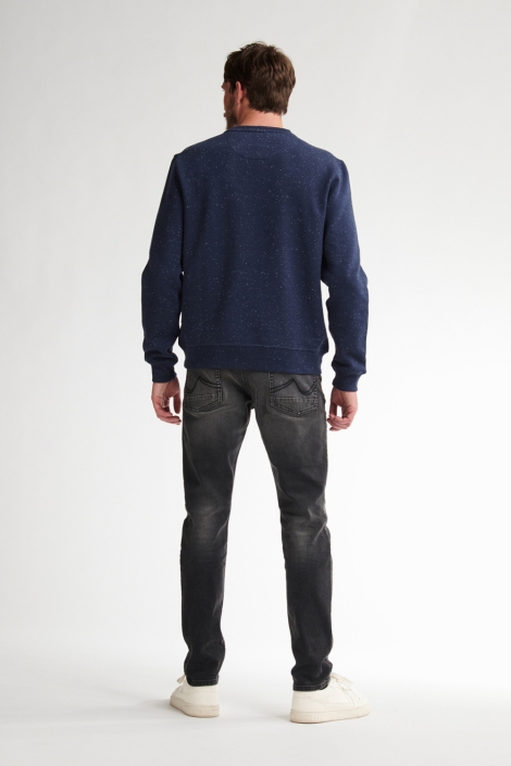 Petrol Industries blauwe heren sweater | Model