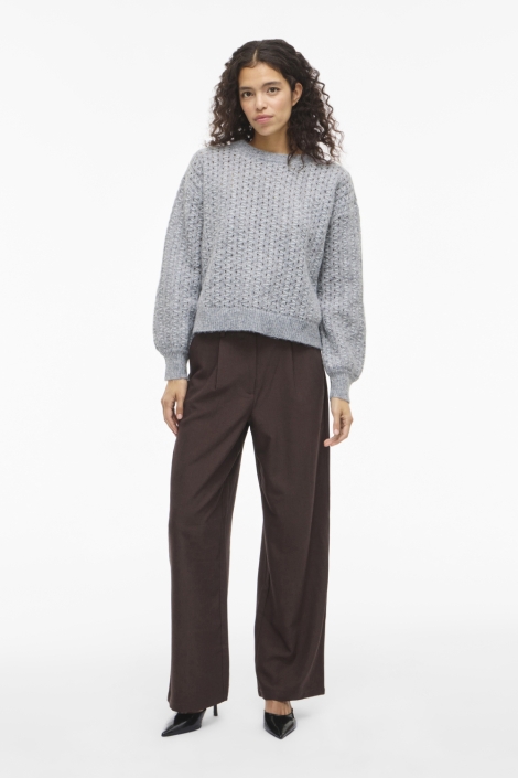 Vila grijze dames trui | Model