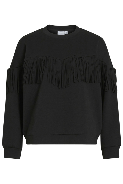 Vila zwarte dames sweater | Vooraanzicht