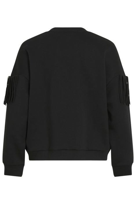 Vila zwarte dames sweater | Achteraanzicht