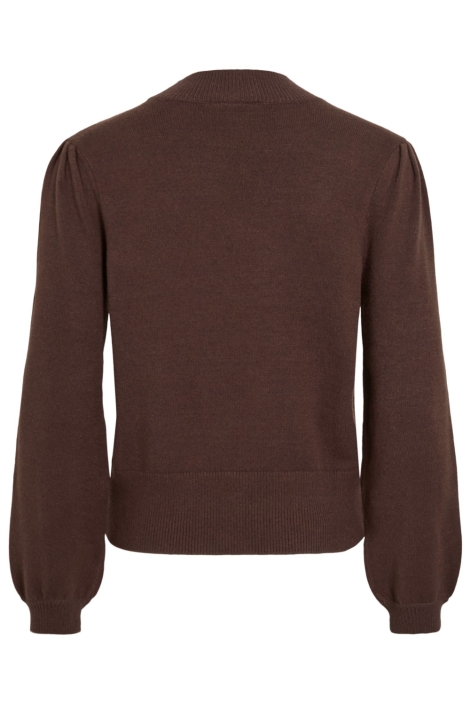 Vila bruine dames trui | Achteraanzicht