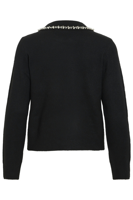 Vila zwarte dames trui | Achteraanzicht