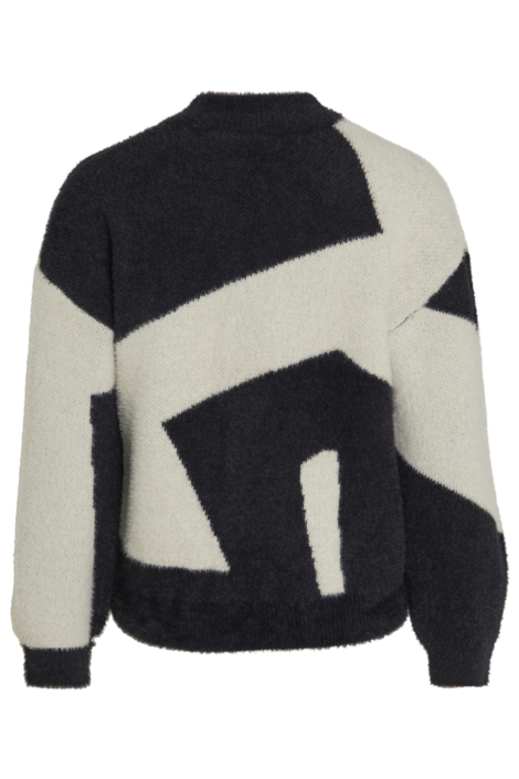 Vila zwarte dames trui | Achteraanzicht