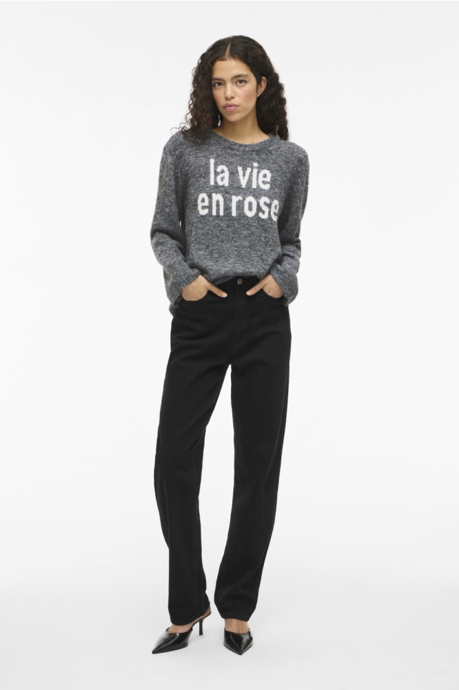 Vila grijze dames trui | Model