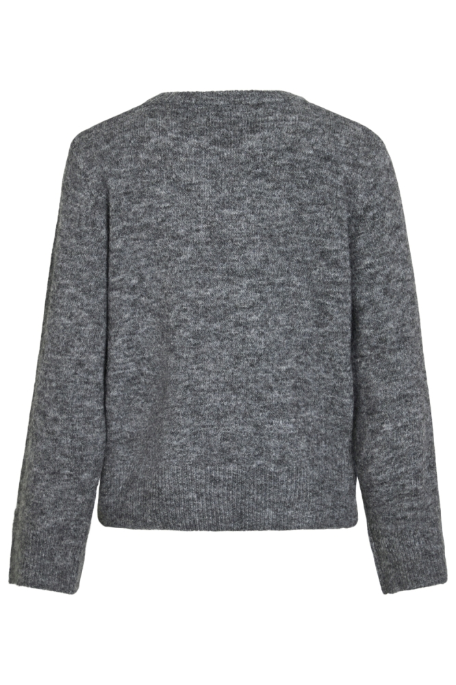 Vila grijze dames trui | Achteraanzicht