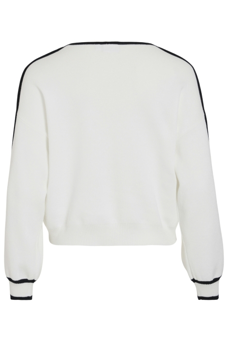 Vila witte dames trui | Achteraanzicht